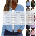 thumbnail image 3 of Hoodies for Women Baeitkot Women's Fashion Solid Color Casual Long Sleeve Tops Blouse Sweatshirts Zipper Hooded Thin Jacket, 3 of 8