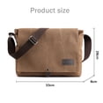 thumbnail image 2 of Bolso bandolera vintage de lona, bolso bandolera de trabajo, bolso informal, multifuncional, ligero, para hombre, 2 of 6