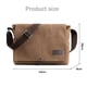 thumbnail image 2 of Bolso bandolera vintage de lona, bolso bandolera de trabajo, bolso informal, multifuncional, ligero, para hombre, 2 of 6