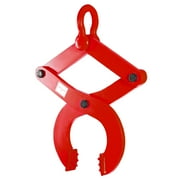VEVOR 2T Pallet Puller, Single Scissor Steel Clamp, 4409 lbs Capacity, 6.3" Jaw Opening, 0.5" Jaw Height, Adjustable, Red