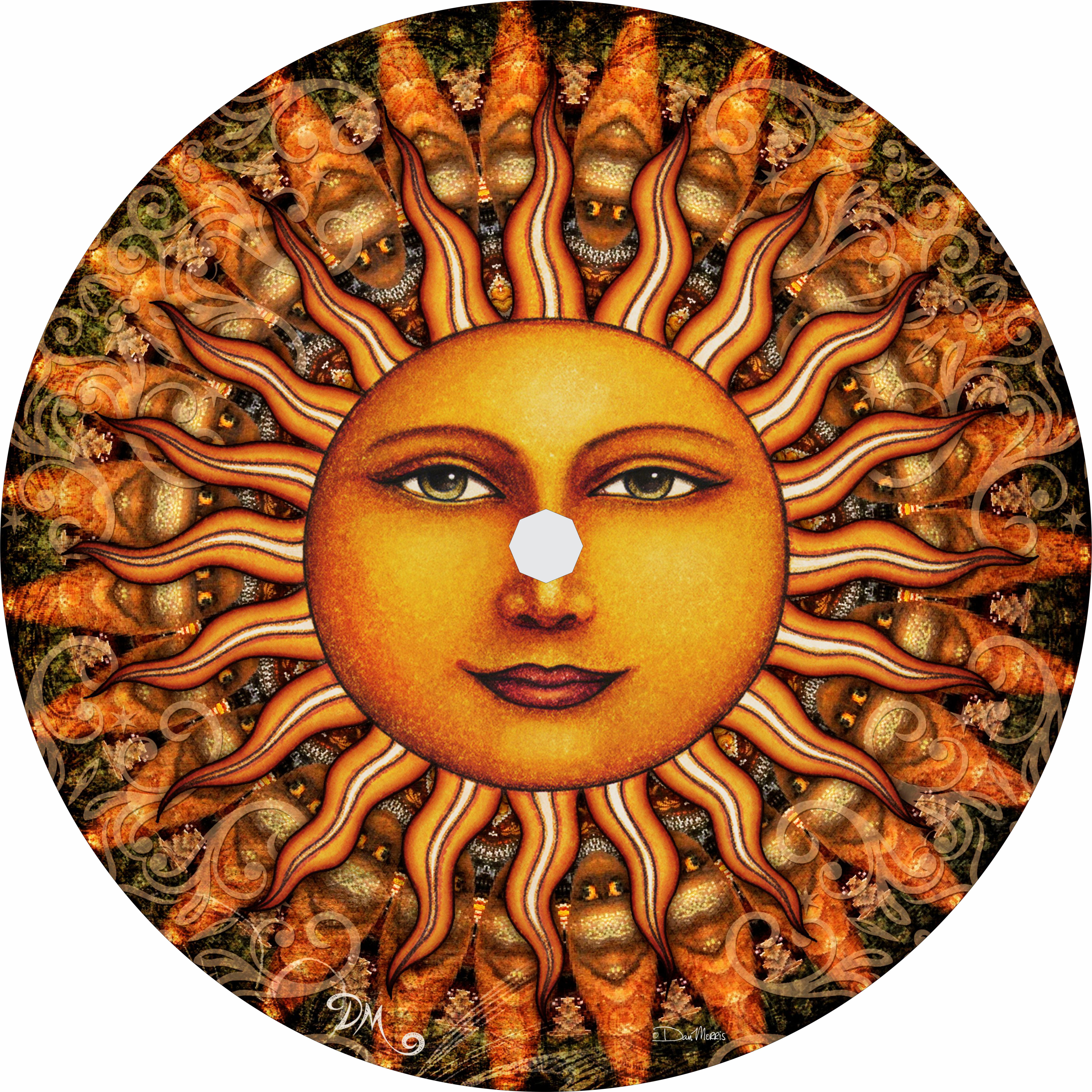 Tire Cover Central Aurora Sun Black Vinyl 255/70r18 Center Camera