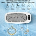 thumbnail image 6 of Ultrasonic Jewelry Cleaner Jewelry Cleaner Machine Portable Household Ultrasonic Cleaning Machine for Jewelry Rings Glasses Necklaces Eyeglass Coin, 6 of 7