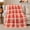 Cherry Daisy Plaid, variant on Red Plaid with Snowflake Medallions, Nostalgic Holiday Style for Christmas Lovers, Cozy Winter Check Pattern and Christmas Gift, Warm Flannel Blanket for Living Room and Cabin, Home Decor