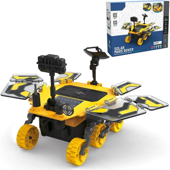 CEDQ Solar Robot Kit-Mars Rover STEM Educational Toys for Boys Ages 8-12,Kids Space Toys DIY Science Kit with Two Energy Modes,Explore Solar Energy Toys as Birthday Gifts for 8 9 10 11 12 Years Old