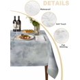 thumbnail image 2 of Vintage Blue Table Cloth, Modern Abstract Art Oil Painting Waterproof Tablecloth for Rectangle Tables, Reusable Washable Fabric Table Cover for Restaurant Kitchen Dining Tables 60"x102", 2 of 6