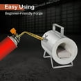 Stainless Steel Propane Kit Smelting Furnace with Single Burner, Mini Size NY50