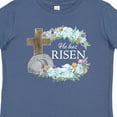 thumbnail image 4 of Inktastic Easter He Has Risen with Cross and Flowers Boys or Girls Baby T-Shirt, 4 of 5