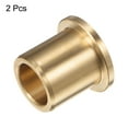 thumbnail image 3 of Flange Bearing Sleeve 16mm x 22mm x 25mm Bronze Self Lubricating Bushings Sleeve Bearing, 2 Pieces, 3 of 5