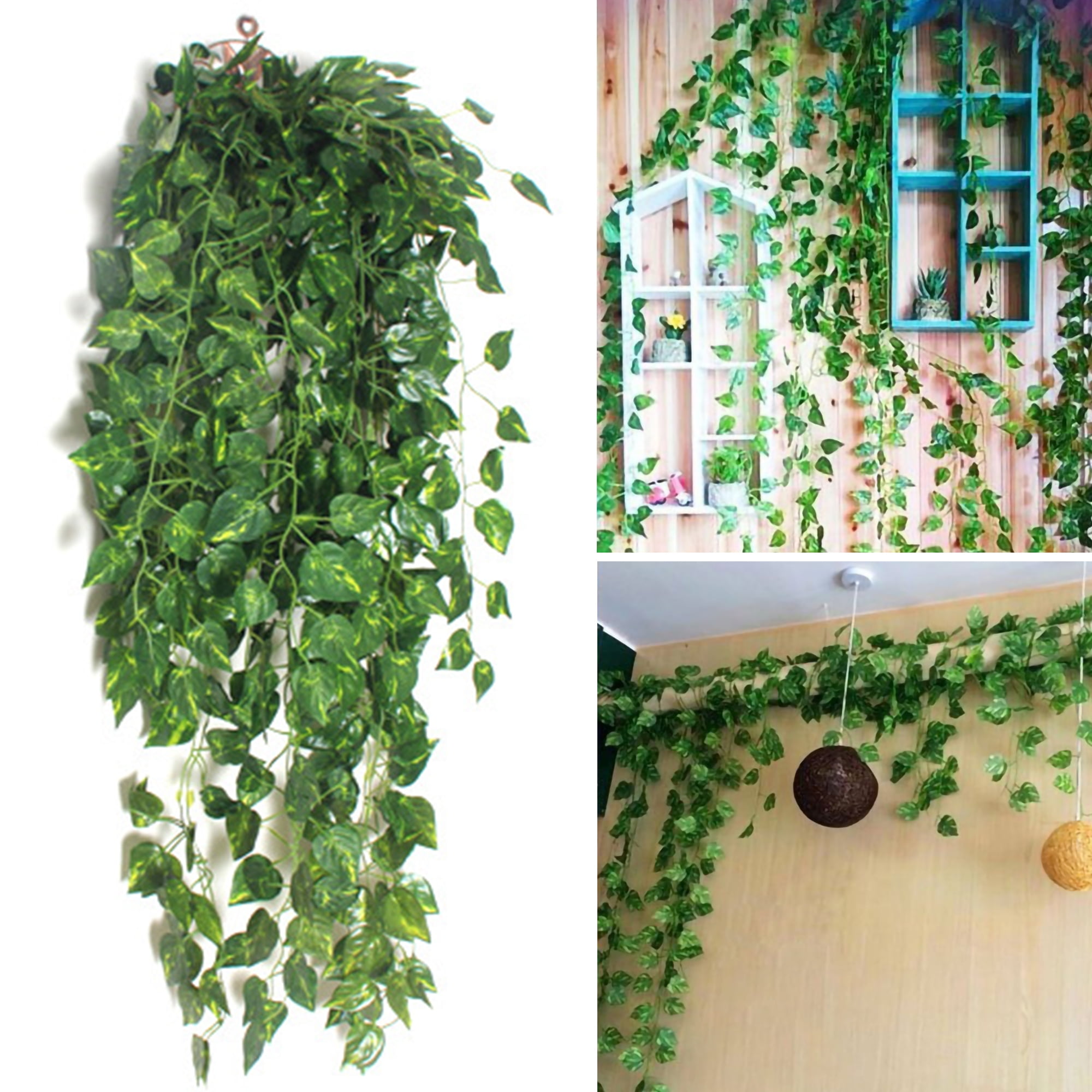 Artificial Vines for Bedroom, Fake Vines Artificial Ivy Garland Hanging Vines for Wall Indoor