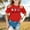 Red, variant on Girls Summer Tops Size 8 Graphic Short Sleeve Blouse Tops Relaxed Fit Shirts for Girls Back To School Holiday Summer Blouse for Girls