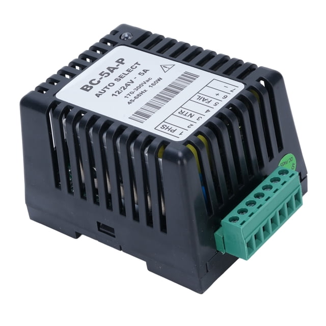 Cargador De Batería Del Generador, Carcasa De Plástico 12 V 24 V 170 A 300 V Bajo Consumo De Energía Montaje En Riel DIN Cargador De Batería Del Grupo Electrógeno Con
