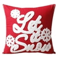 thumbnail image 1 of Cubiertas de Almohada de Navidad, Nuevo Lienzo de Algodón Bordado Ciervo Nieve Cojín de la Almohada de Navidad, Decoración Festiva Del Hogar para Sofá Cama Sillón, 1 of 3