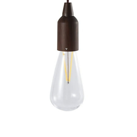 

walmeck Portable Camping Retro Pull Cord Bulb Campsite Decorative Tent Pendant Waterproof for Outdoor Camping Hiking Fishing Garden Party