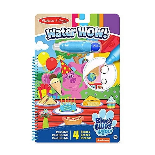 Bloc de actividades de viaje Melissa & Doug Water Reveal Las pistas de Blue