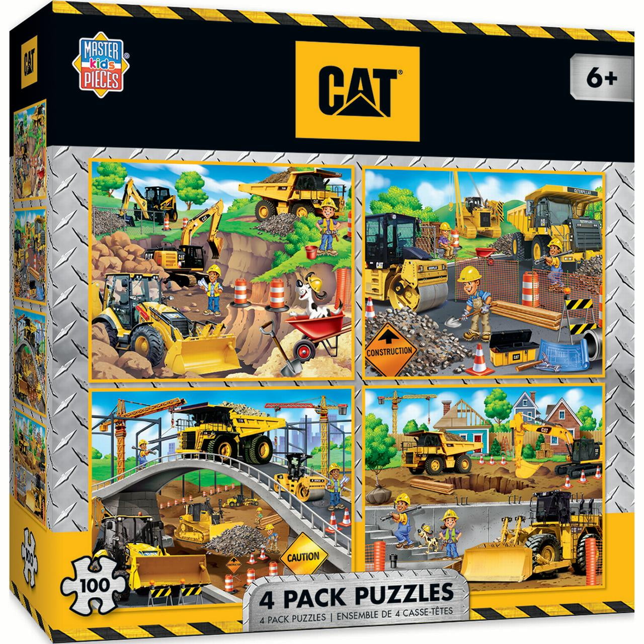 World of Animals 4 Pack 100 Piece Puzzles