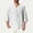 White, variant on Goodtrade8 Mens Summer T-Shirts 3/4 Sleeve Plain Button Casual Button up Button up Shirts for Men Outdoor