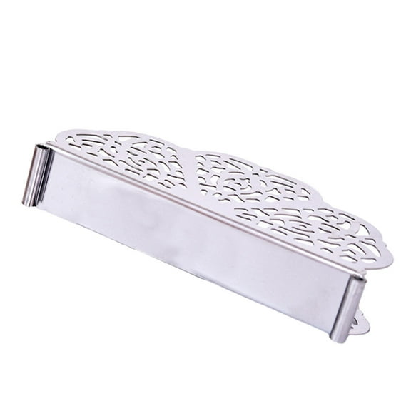 MERRYHAPY Napkin Holder Modern 1PC Silver Stainless Steel Tissue Storage 11.8X3 In