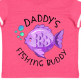 thumbnail image 4 of Inktastic Daddy's Fishing Buddy with Cute Purple Fish Boys or Girls Toddler T-Shirt, 4 of 5