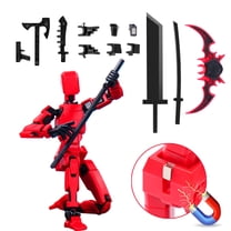 PADUKU Model13 Action Figure,Magnetic Travel Toys for Kids, Lucky Robot 13 Movable Figures ,Multiple Gestures And Play Styles,Tabletop Decorations And Gifts For Gaming Enthusiasts