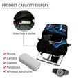 thumbnail image 4 of FUIALDOLG Polyester Crossbody Bags Lightweight Portable Crossbody Purse for Hiking, Mystic Mushroom Snail Design Shoulder Bag, 4 of 7