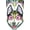 Husky, variant on CALI'S HUSKY STICKER - Cali's Husky Orignal Artwork Premium In / Out Door Decal Die-Cut STICKER