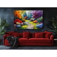 thumbnail image 3 of Vibrant Garden Path Canvas Print - Colorful Floral Artwork - High-Quality Nature-Inspired Wall Decor - Handcrafted Botanical Home Accent, 3 of 7