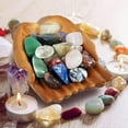 thumbnail image 3 of Fymlhomi Crystal Display Crarved Hand Shaped Crystal Holder, Crystal Shelf Wooden Key Bowl, 3 of 8