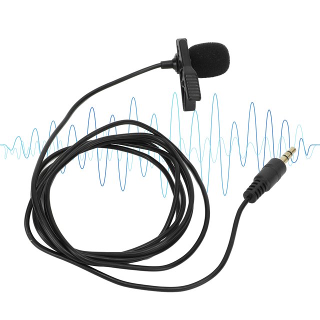 Micrófono Con Clip, Omnidireccional, Amplia Compatibilidad, Micrófono De Solapa Lavalier De Pequeña Latencia, Cable De 1,5 M Para Filmación