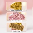 thumbnail image 5 of 1-Piece Gold & Purple Glitter Money Number Birthday Candle with Dollar Bill Accent, Cake Topper for Wealth & Celebration Parties Number 1, 5 of 6