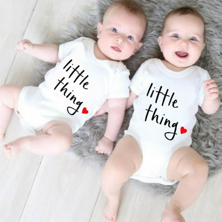 

Hunpta Children s Round Neck Printed Letter Short Sleeve Baby Romper