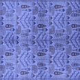 thumbnail image 1 of Ahgly Company Indoor Square Oriental Blue Industrial Area Rugs, 6' Square, 1 of 4