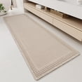 thumbnail image 1 of Alfombras de baño RESARE Waffle superabsorbentes de color beige pálido, 1 of 6