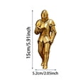 thumbnail image 2 of Knight Bookshelf Decor, A variety of styles to choose from,Finished Armored Knight Statue, Unique Gothic Library Figurine for Book Lovers, Office Desktop Ornament(Gold), 2 of 7