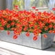 thumbnail image 5 of Flores Falsas Artificiales de 16 Racimos Plantas Anturio Falso Arbustos de Plastico Matas Verdor Jardinera Exterior Interior Decoraciones de Casa, 5 of 5