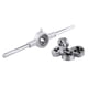 thumbnail image 4 of Juego de 8 herramientas manuales para roscar y procesar roscas externas con llave inglesa y matriz de tornillos, 4 of 10