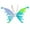 Blue, variant on Rechargeable LED Butterfly Wings for Dogs, Colorful Glowing Pet happy new year pet clothes for Medium Large Dogs, Christmas Cosplay Puppy Dress Up Accessory, USB Charging, Sky Blue