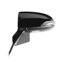 70732T - Fit System Driver Side Mirror for 14-16 TOYOTA Venza, (textured black w/PTM cover, w/turn signal, w/puddle lamp, w/memory, power folding), L, HP