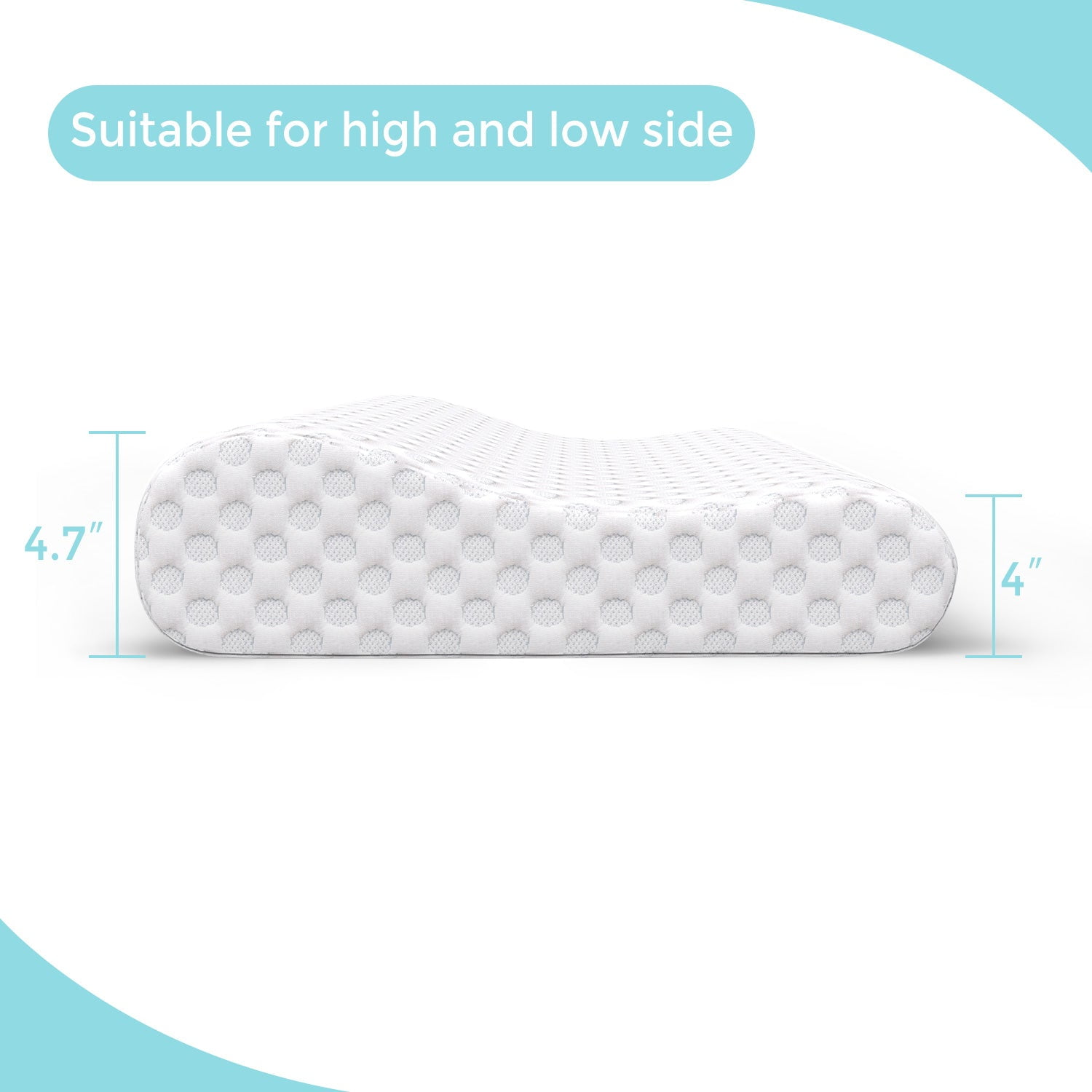 Milemont Memory Foam Pillow Pillow for Neck Pain Neck Bed Pillow for Sleeping 