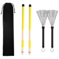 thumbnail image 1 of Palillos de Bambú Hugo Palillos de tambor de bambú Bolsa para Principiantes Producción Instrumentos Musicales Amarillo, 1 of 10