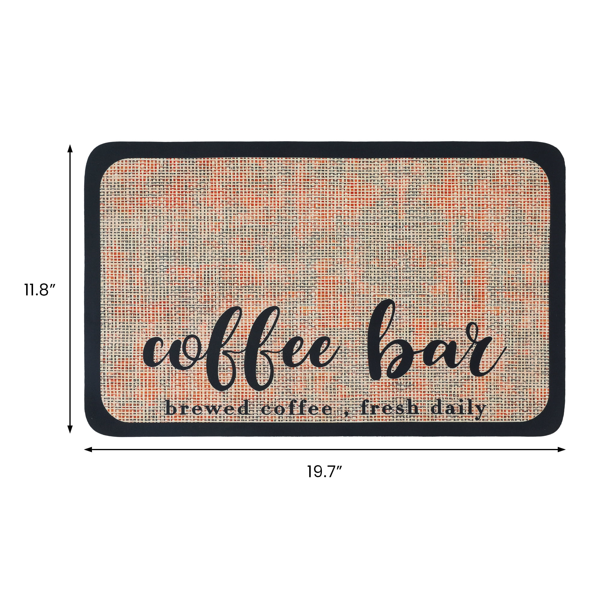Unique Bargains Diatomaceous Coffee Bar Mat Quick Dry Dish Drying Mats Khaki 19.7*11.8 in