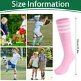 thumbnail image 2 of Hengguang ﻿6 Pairs Kids Soccer Socks, Kids Breathable Baseball Socks for Boys & Girls, Youth Sports Socks for Running, Training, Rugby, Hockey, 2 of 7