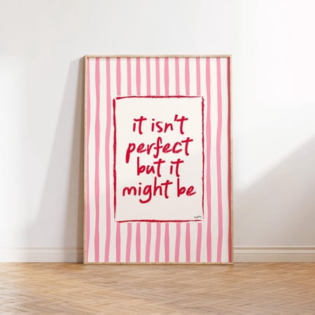 Perfect Olivia Dean Lyrics Wall Poster, Unframed Canvas 16x20in