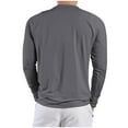 thumbnail image 3 of Wyobmus Men's Long Sleeve Dry Fit Active T-Shirt Casual Crewneck Gym Training Shirts Lightweight High Stretch Top Dark Gray, 3 of 4