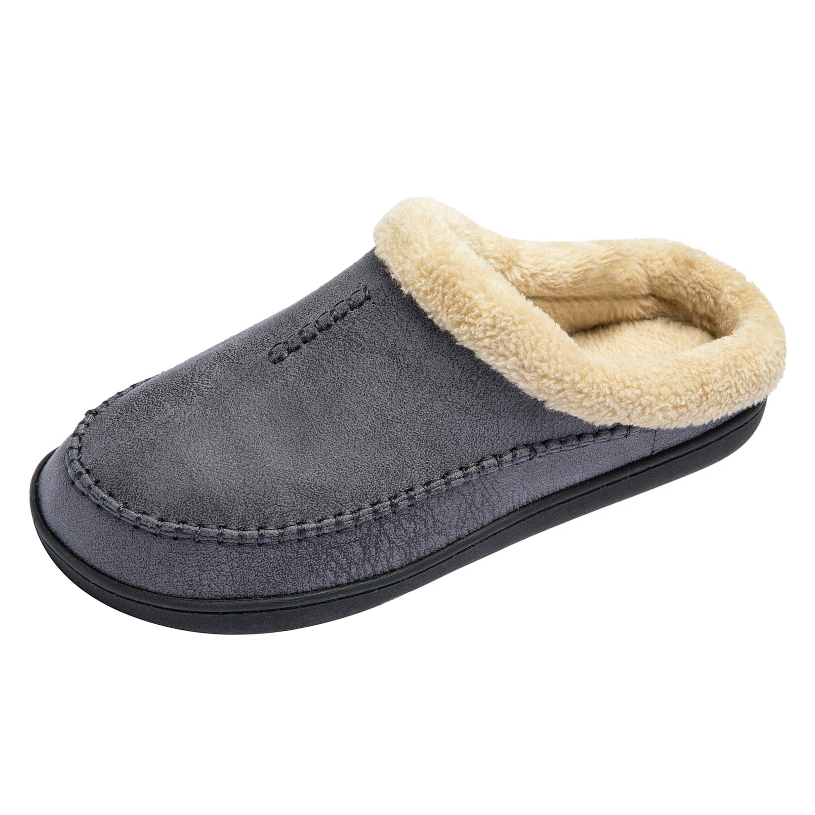 mens fluffy slippers size 11