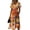 Saffron, variant on Halloween Dresses for Women 2026 V Neck Short Sleeve A Line Midi Dress with Halloween Print Fall Party Everyday Outfit