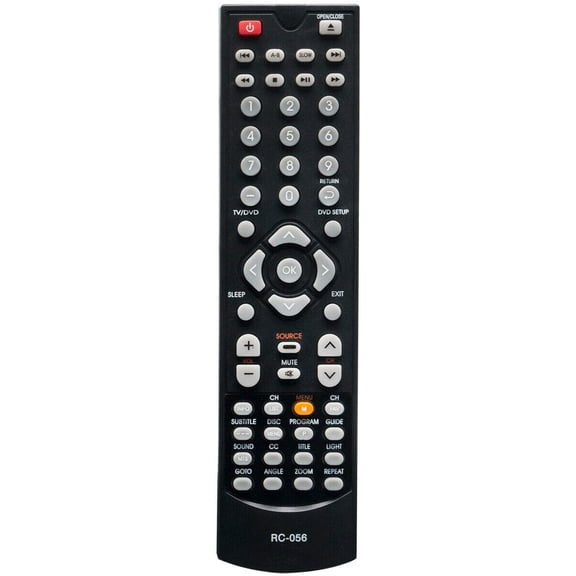 RC-056 Replaced Remote fit for Coby LCD TV DVD TF-DVD2695 TFDVD3295 TF-DVD3295