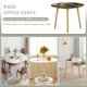 thumbnail image 3 of Loro-theme Fitted Round Tablecloths Elastic Edged Table Covers Waterproof Table Cloth for Kitchen Holiday Party Tables Decor 120cm, 3 of 6