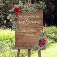 thumbnail image 2 of 2x Boda Flores Simulación Hojas Arreglo floral Flor artificial Botín para Puerta principal Recepción Pared Sunnimix Corona colgante de puerta delantera, 2 of 8