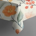 thumbnail image 5 of Pioneer Flower Floral Print Pattern Square Tablecloth,Waterproof Square Table Cover,Wipeable Spillproof Washable Table Cover for Home Kitchen Party Decor 42"X42"(107x107cm), 5 of 6