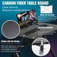 thumbnail image 4 of YRLLENSDAN Ergonomic Gaming Table with Cable Management and Hook, 35 Inch Small Gaming Computer Table Desk for Small Spaces, PC Gamer Desk with R-Shaped Steel Leg, Small Work Table, Black and Blue, 4 of 7
